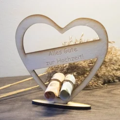 Best Geldgeschenk zur Hochzeit - aus Holz personalisiert Geldgeschenke