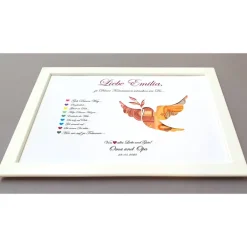 Clearance Geldgeschenk zur Kommunion, Kommunionsgeschenk Mädchen und Jungen, Geschenk Kommunion, Bilderrahmen Friedenstaube Geldgeschenke