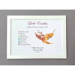 Clearance Geldgeschenk zur Kommunion, Kommunionsgeschenk Mädchen und Jungen, Geschenk Kommunion, Bilderrahmen Friedenstaube Geldgeschenke