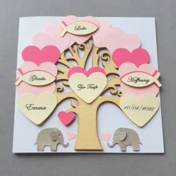 Discount Geldgeschenk zur Taufe, Karte zur Taufe Mädchen,Taufgeschenk Mädchen, Geschenk zur Taufe, Klappkarte personalisiert Glückwunschkarten