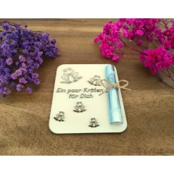 Online Geldgeschenkkarten aus Holz / Einschulung / Wunscherfüller / Gutschein Kinder Einschulung