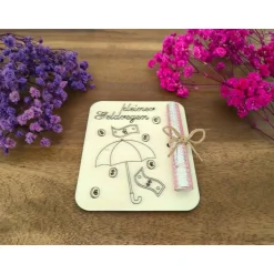 Discount Geldgeschenkkarten aus Holz / Hochzeit / Glückwünsche / Wunscherfüller / Gutschein Geldgeschenke