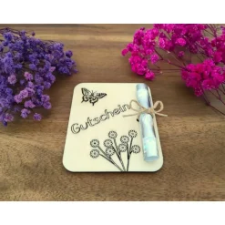Geldgeschenke|Hübsches Aus Holz Geldgeschenkkarten aus Holz / Geburtstag / Glückwünsche / Wunscherfüller / Gutschein