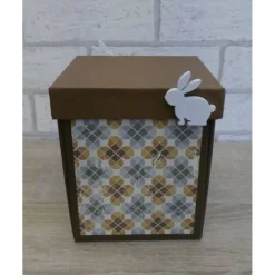Online Geldgeschenkverpackung - Ostern (Hase mit Osterglocken/Möhren) Geschenkverpackungen