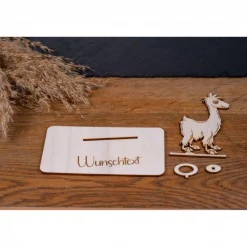 Best Geldscheinhalter Alpaka, Geldgeschenk, Geburtstag, Reiten, Geschenk, Wunschtext, Personalisierbar Geschenke