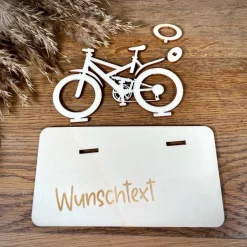 Geschenke|WoodyfyKreativ Geldscheinhalter Fahrrad, Geldgeschenk, Geburtstag, Rad, Geschenk, Wunschtext, Personalisierbar