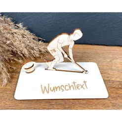 Geschenke|WoodyfyKreativ Geldscheinhalter Feldhockey, Feldhockeyspieler, Geldgeschenk, Geburtstag, Geschenk, Wunschtext, Personalisiert