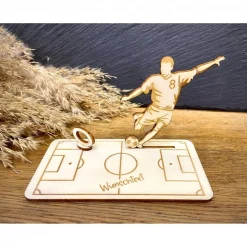 Geschenke|WoodyfyKreativ Geldscheinhalter Fußballspieler, Geldgeschenk, Geburtstag, Wunschtext, Personalisierbar