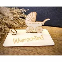 Online Geldscheinhalter Geburt, Baby, Kinderwagen, Geldgeschenk, Geschenk, Wunschtext, Personalisierbar Geschenke
