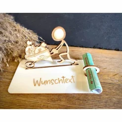Online Geldscheinhalter Geldsack, Geld, Stick Figure, Geldgeschenk, Geburtstag, Hochzeit, Jubiläum, Geschenk, Wunschtext, Perso Geschenke