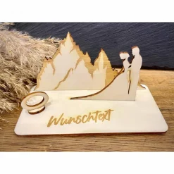Outlet Geldscheinhalter Hochzeit, Hochzeitspaar, Berge, Wandern, Geldgeschenk, Geschenk, Wunschtext, Personalisierbar Geschenke