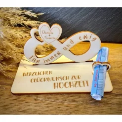 Best Geldscheinhalter Hochzeit, Hochzeitspaar, Herz, Unendlich, Infinity, Geldgeschenk, Geschenk, Wunschtext, Personalisierba Geschenke