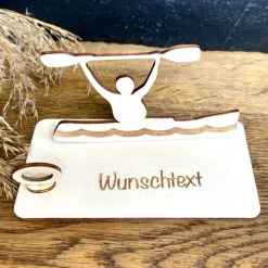 Clearance Geldscheinhalter Kanu, Kajak, Paddeln, Boot, Geldgeschenk, Geburtstag, Geschenk, Wunschtext, Personalisierbar Geschenke