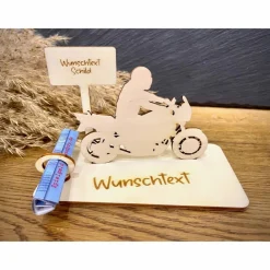 Sale Geldscheinhalter Motorrad, Motorradfahrer, Geburtstag, Führerschein, Geschenk, Wunschtext, Personalisierbar Geschenke