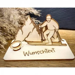 Best Geldscheinhalter Ski, Skifahrer, Skiurlaub, Berge, Winterurlaub, Urlaub, Geldgeschenk, Geburtstag, Geschenk, Wunschtext, Geschenke
