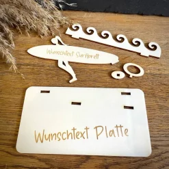 Outlet Geldscheinhalter Surfen, Surferin, Wasser, Urlaub, Geldgeschenk, Geburtstag, Geschenk, Wunschtext, Personalisierbar Geschenke