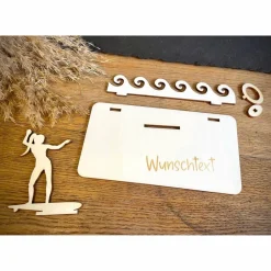 Discount Geldscheinhalter Surfen, Surferin, Wasser, Urlaub, Geldgeschenk, Geburtstag, Geschenk, Wunschtext, Personalisierbar Geschenke