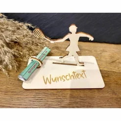 Best Geldscheinhalter Tennis, Geldgeschenk, Geburtstag, Aufschlag, Geschenk, Wunschtext, Personalisierbar Geschenke