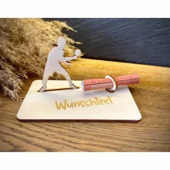 Sale Geldscheinhalter Tischtennis, Geldgeschenk, Geburtstag, Tischtennisspieler, Geschenk, Wunschtext, Personalisierbar Geschenke