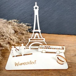 New Geldscheinhalter Urlaub, Paris, Eiffelturm, Frankreich, Weltreise, Bus, Geldgeschenk, Geburtstag, Geschenk, Wunschtext, Geschenke