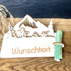 New Geldscheinhalter Zelten, Camping, Urlaub, Geburtstag, Geschenk, Wunschtext, Personalisierbar Geschenke