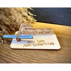 New Geldscheinhalter Zug, Eisenbahn, Kind, Geldgeschenk, Geburtstag, Kindergeburtstag, Geschenk, Wunschtext, Personalisierba Geschenke