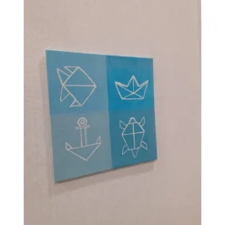 Best Gemälde "Maritim" | Unikat | Kunst | Dekoration | Deko | Geschenk | Anker | Fisch