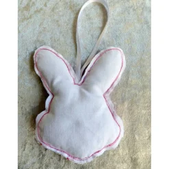 Sale Genähter Osterhase für den Osterstrauß mit aufgenähtem Blumenmuster – Upcycling & Handarbeit Osterhasen