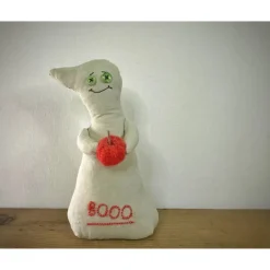 Clearance Genähtes Gespenst mit gehäkeltem Kürbis - ein tolles Upcycling Unikat für Halloween oder Gothik Fans Deko Halloween