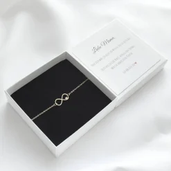 Sale Geschenk Brautmutter – Unendlichkeit Armband Edelstahl mit Herz – Mutter der Braut Geschenk Hochzeit Gastgeschenke