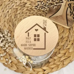 Sale Geschenk Einzug neues Zuhause personalisiert mit Namen Naschglas Aufbewahrungsglas Süßigkeiten Geschenkverpackungen