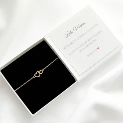 Clearance Geschenk für die Bräutigam Mutter – Herz Armband aus Edelstahl, Geschenkidee Hochzeit Gastgeschenke
