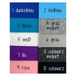 Geschenk für Erzieherin, Abschied im Kindergarten, personalisiert, Untersetzer aus Filz, bestickter Untersetzer Geschenke