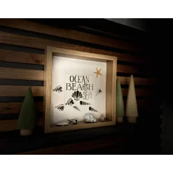 Best Geschenk für Freundin: Bilderrahmen mit Ostsee-Spruch & Strandgut – Maritime Deko im skandinavischen Stil Geschenke
