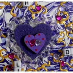 Clearance Geschenk ICH LIEBE DICH zu Ostern Valentinstag Muttertag kleine Collage mit Herz Valentinstagsgeschenke