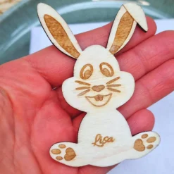Geschenk zu Ostern | Tischkarte aus Holz | Osterfest | personalisierter Anhänger Ostern | Mitbringsel Ostern | Deko aus Ostertischdeko