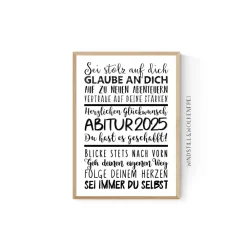 New Geschenk zum Abitur  AbiGeschenk | Abiturient Poster Geschenk | Poster Abi 2025 | Geschenkidee Abiturient Glückwunschkarten
