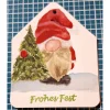 Discount Geschenkanhänger 5 Stück Wichtel zu Weihnachten handgemalt Geschenkeanhänger