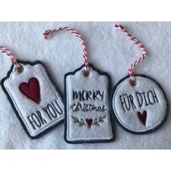 Geschenkeanhänger|Piron-Art Geschenkanhänger - Weihnachten - 3er Set