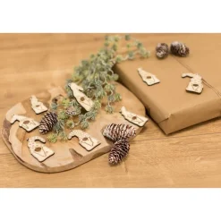 Sale Geschenkanhänger Wichtel / Weihnachtsanhänger aus Holz / Weihnachtsbaumschmuck Geschenkeanhänger