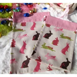 Best Geschenkbeutel, Osterbeutel, nachhaltige Geschenkverpackung, Hasenmotiv Geschenkverpackungen