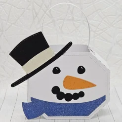 Sale Geschenkbox Schneemann mit Zylinder – Originelle Geschenkverpackung für kleine Überraschungen Geschenkverpackungen