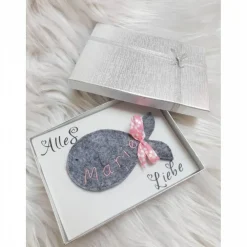 Best Geschenkbox/Geldgeschenkbox Fisch zur Taufe/Kommunion/Konfirmation/Firmung Geldgeschenke
