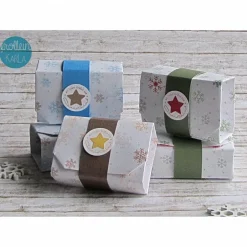 Geschenkverpackungen|Manufaktur Karla Geschenkboxl "Schneeflocke" aus der