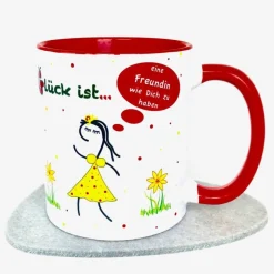 Discount Geschenk-Idee beste Freundin Tasse Glück ist eine Freundin wie Dich zu haben, Geschenke Für Frauen