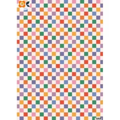 Outlet Geschenkpapier Bunte Osterzeit, 15 Bogen mit 5 verschiedenen floralen und graphischen Mustern Geschenkverpackungen
