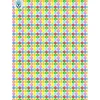 Best Geschenkpapier Christliche Symbole als Kontur auf farbigen Punkten, 10 Papierbogen zur Kommunion + Konfirmation Geschenkverpackungen