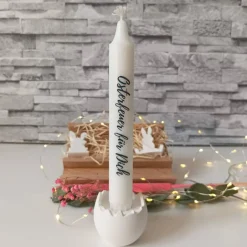 Ostergeschenke|Kreativkeller Geschenkset Ostern mit Kerze und Raysin-Deko – Handgemachte Osterfreude verschenken