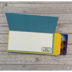 Best Geschenkverpackung für eine Tafel Schokolade mit integrierter Grußkarte, Gutschein, Geburtstag, Goodie, Handarbeit Geschenkverpackungen