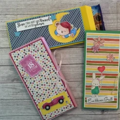 Best Geschenkverpackung für eine Tafel Schokolade mit integrierter Grußkarte, Gutschein, Geburtstag, Goodie, Handarbeit Geschenkverpackungen